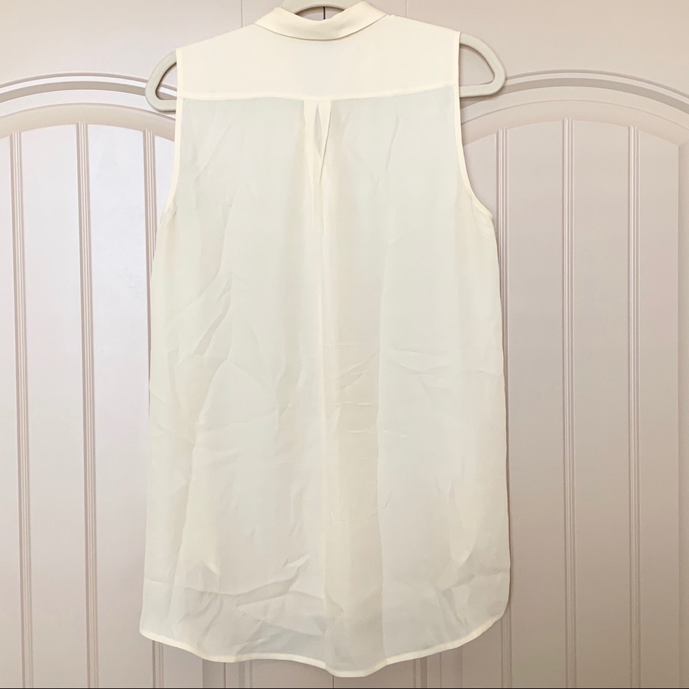 J.Crew Collared Chiffon Tank Top - Picture 2 of 7